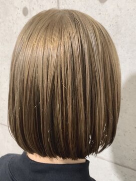 リソラ 池袋(LiSora) ミルクティーブロンド/デジタルパーマ/ダークブルー[池袋]
