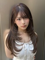 ニューヨークニューヨーク 梅田茶屋町店(NYNY)&nbsp;小顔レイヤー　小顔カット　レイヤーカット　ショコラブラウン