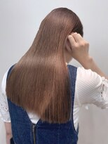 ビーポッシュ ジャスパー店(Be Posh) 美髪ストレート髪質改善トリートメントロンググレージュ縮毛矯正