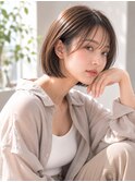 30代40代50代絶壁解消ひし形小顔前下がりショートボブ【越谷】