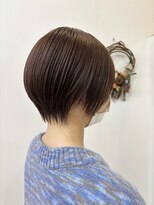 ジェムヘアスタジオ 湘南平塚南口店(Gem Hair Studio)&nbsp;ツヤブラウンの丸みショート【Gem 神原】