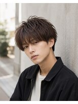 MEN's Baguz MEN'Sカット/ MEN'Sパーマ/ MEN'Sカラー 韓国風マッシュニュアンスパーマ無造作束感メンズヘア