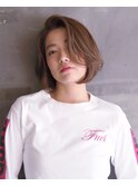 【STARS’】アッシュベージュ×ショートボブ