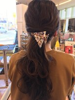 ウェーヴ 浜松小豆餅店(wave)&nbsp;〈wave小豆餅店〉ヘアセットローポニーテールアレンジデート浜松