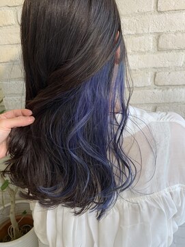 ロンド 表参道店(Lond) 大人気インナーカラーブルー*お洒落好き必見