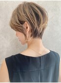 この夏おすすめ☆ひし形ショート×シャンパライトカラー