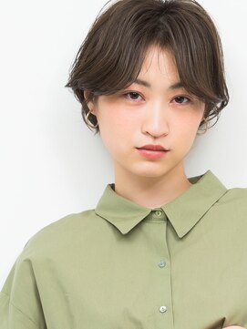 ルータス(loutus) 【loutus】耳かけショート×透明感カラー☆抜け感ヘア