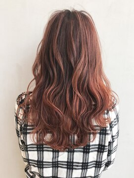 アイティー バイ アルバム 中野店(IT by ALBUM) オレンジベージュ_フェミニンロングダークアッシュ_ba266422