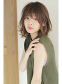 グレージュカラーのエアリーボブ☆海老名　ザシーバイアフロート