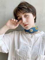 アイティー バイ アルバム 中野店(IT by ALBUM) パーマ風スタイリング_ハイライトカラーオリーブカラー_57490