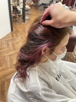 マルカ ヘアー(MARKA hair) インナーカラー♪ ピンクバイオレット♪