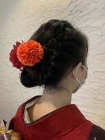 スタジオドーム(studio DOmE)&nbsp;ヘアセット/シニヨン/編み込み/お団子/カール/成人式/振袖