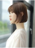 前髪あり小顔大人内巻きボブ20代30代40代【AIN.表参道】川原大地