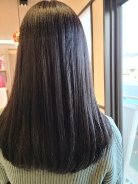 トゥーリ 藤崎店(tuuli) 髪質改善カラー、ダークグレーアッシュ