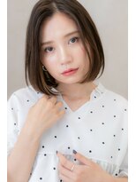 カバーヘア ブリス 上尾西口店(COVER HAIR bliss) □美髪イヤリングカラー前下がりボブ116-2★上尾20代30代40代