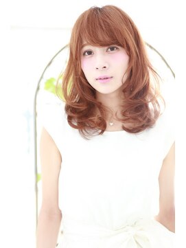 アディクト 東陽町西口(addict) コテ巻き風パーマ＿セミロング＿アッシュベージュ［東陽町]