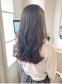 大人可愛い透明感ニュアンスロングヘア30代40代梅ヶ丘美容室