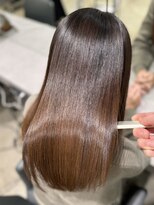 キュア 表参道(CURE)&nbsp;黒髪/グレージュカラー/ココアベージュ/ヘルシーロング/表参道