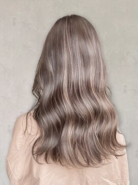 ヘアープロデュース ケー(HairProduceK) 艶感♪髪質改善カラー大人可愛いグレージュハイライトロング