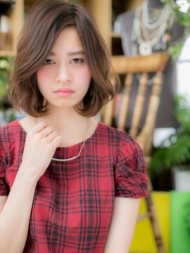 カバーヘア ブリス 川口(COVER HAIR bliss) くせ毛風ボブパーマ抜け感エアリーミディh3川口20代30代40代