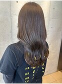 ナチュラルブラウン美シルエットロング20代30代なみなみウェーブ