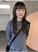 アッシュベージュ/前髪/レイヤーカット