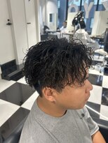 オーシャントーキョー(OCEAN TOKYO)&nbsp;メンズパーマツイスパ波巻きスパイラルマッシュセンターパート