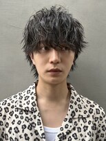 波巻きパーマ×マッシュウルフ