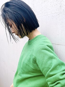 ミンクス 原宿店(MINX) 【MINX原宿表参道】大人暗髪ボブ/切りっぱなしボブ