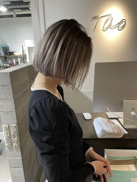 タオ 河原町(Tao) "ボブとバレイヤージュ"