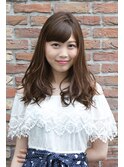 Aラインゆるふわカールロング