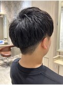 夏メンズツーブロック◎爽やか束感ショート刈上げ