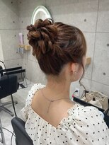ヘア サロン クラン 東心斎橋店(hair salon clan)&nbsp;高めお団子/心斎橋ヘアセット