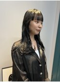 20代30代暗髪透明感◎髪質改善レイヤーミディ