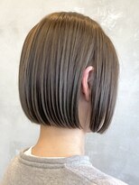 エリマ 武蔵小杉(elima) 武蔵小杉大人ショートボブベージュカラーレイヤーショート30代