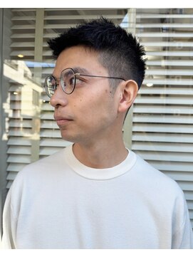 黒髪/ベリーショート/刈り上げ/爽やか/メンズカット