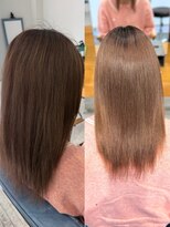 アロハナ 津店(ALOHANA)&nbsp;ブリーチ毛の縮毛矯正！髪質改善・美革酸性縮毛矯正ストレート