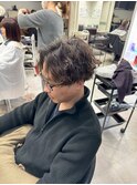 メンズマッシュ　ニュアンスパーマ