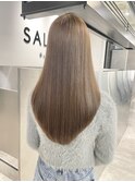 12トーンブリーチなしアッシュベージュ×髪質改善 #030