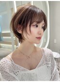 小顔見え丸みショート