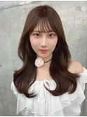 レイヤーカット/韓国巻き/透明感カラー