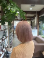 ヤソ(yaso)&nbsp;ピンクベージュ×ボブ