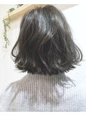 【Marl外国人風スタイル】ダークグレージュの外ハネボブ