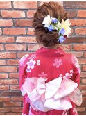 浴衣　成人式　卒業式　振袖　袴　ヘアアレンジ