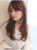 大人フェミニンフェザーロングワンカール