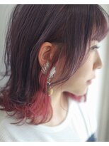 ニコヘアー(niko hair) インナーカラーピンク×パープル