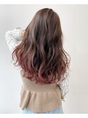 ピンクアッシュグラデーション