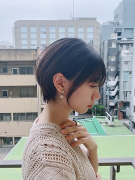 ロンド ストラーダ 心斎橋(Lond strada) ショート×ハイライト白髪ぼかし×マチルダボブ[心斎橋]