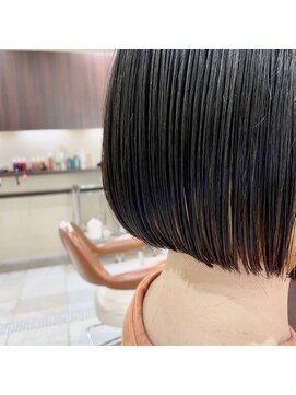 ファブ 千葉店(FaB) ぱつっとボブ/ボブ/カーキグレージュ/大人かわいい[千葉駅]