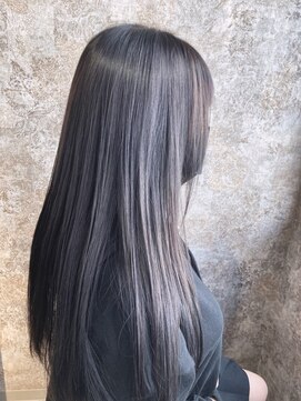 ティエラ 西新店(TIERRA) 20代30代40代大人キレイ髪質改善ストレートロングアッシュグレー